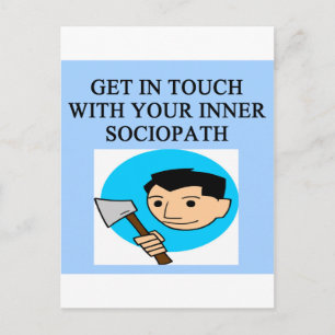 CARTE POSTALE SOCIOPATH