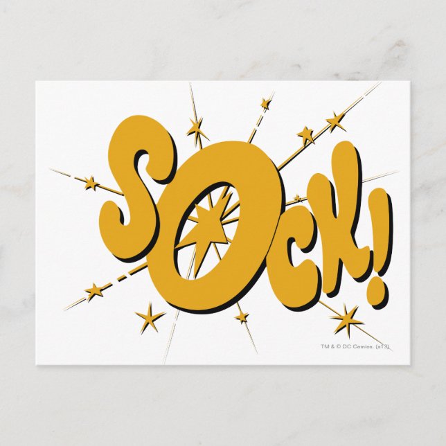 CARTE POSTALE SOCK ! (Devant)