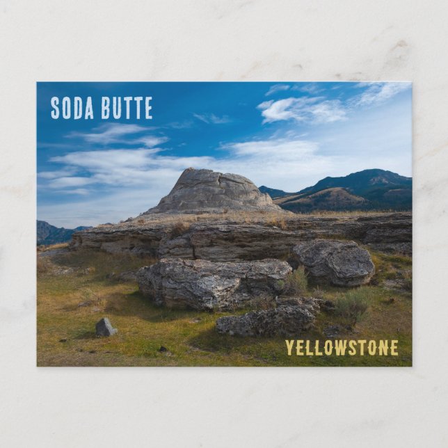 Carte Postale Soda Butte Cone Parc national de Yellowstone (Devant)