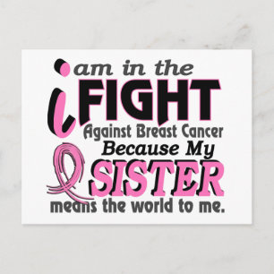 Carte Postale Soeur Signifie Le Monde Pour Moi Cancer Du Sein