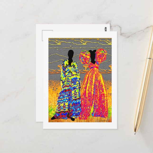 Carte Postale Soeurs (Devant/Arrière en situation)