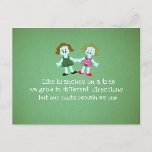 Carte Postale Soeurs/amis (Devant)