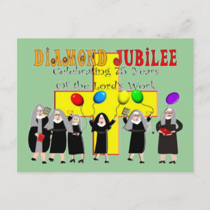 Carte Postale Soeurs Jubilé de diamant 75e année de service