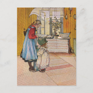 Carte Postale Soeurs - Koket av Carl Larsson
