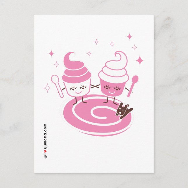 Carte postale Soeurs Yaourt congelées (Devant)