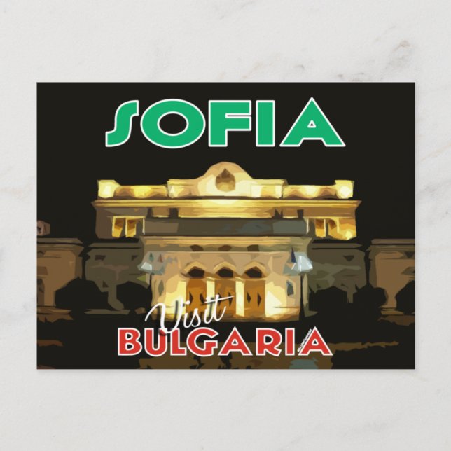Carte Postale Sofia, visite Bulgarie (Devant)