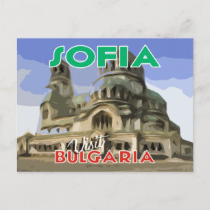 Carte Postale Sofia, visite en Bulgarie