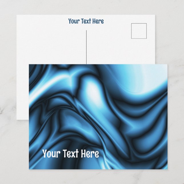 Carte Postale Soie bleue (Devant / Derrière)