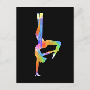 Carte Postale Soies aériennes Femmes Aérienne Yoga Aérien