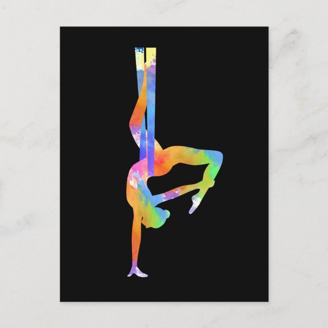 Carte Postale Soies aériennes Femmes Aérienne Yoga Aérien (Devant)