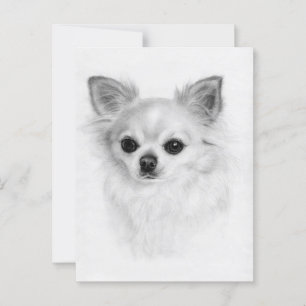 Carte Postale Soigné - Peint à la main Chihuahua Art