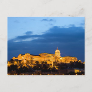 Carte Postale Soirée au château de Buda à Budapest