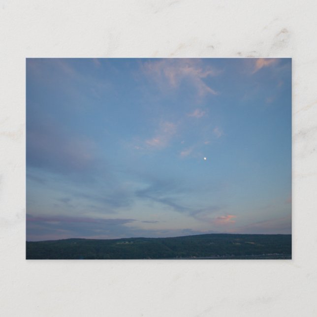 Carte Postale Soirée Au-Dessus Du Lac Keuka, New York (Devant)