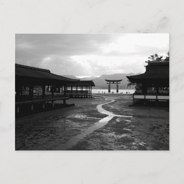 Carte Postale Soirée au Sanctuaire Itsukushima (Devant)