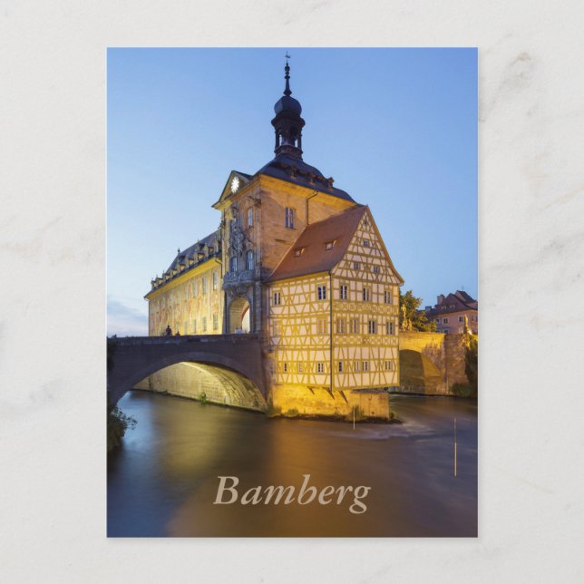 Carte Postale soirée Bamberg (Devant)