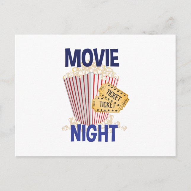 Carte Postale Soirée cinéma (Devant)