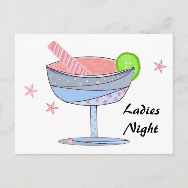 Carte Postale Soirée Dames (Devant)