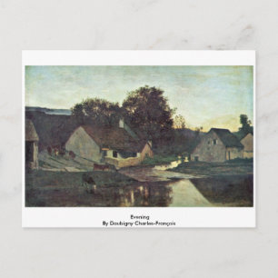 Carte Postale Soirée De Daubigny Charles-François