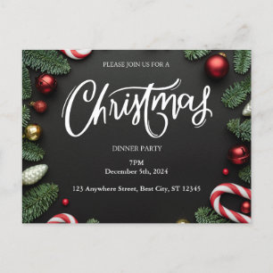 Carte Postale Soirée de Noël