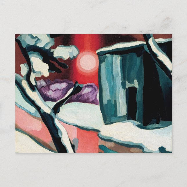 Carte Postale Soirée dernière de l'année, 1929 par Oscar Bluemne (Devant)