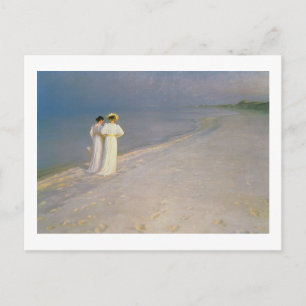 Carte Postale Soirée d'été sur la Skagen Southern Beach