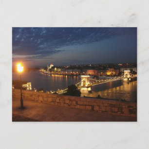 Carte Postale Soirée enchantée à Budapest