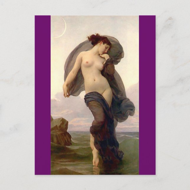 Carte Postale Soirée humeur de Bouguereau (Devant)