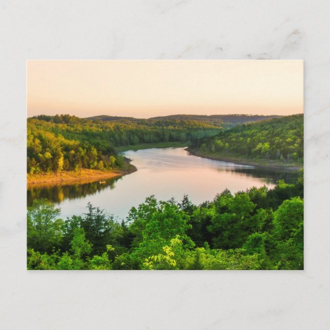 Carte Postale Soirée sur Bull Shoals Lake (Devant)