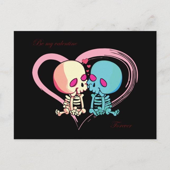 Carte Postale Sois ma Saint Valentin pour la Saint Valentin. (Devant)