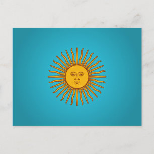 Carte Postale Sol de Mayo en Argentine