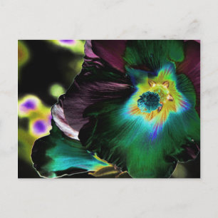 Carte Postale Solarized Hibiscus Photography -Carte postale