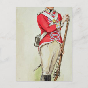 Carte Postale Soldat britannique aux temps napoléoniens