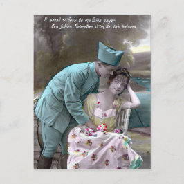 Carte Postale Soldat et amoureux