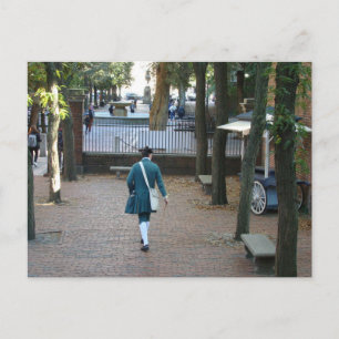 Carte Postale Soldat révolutionnaire à Boston, MA