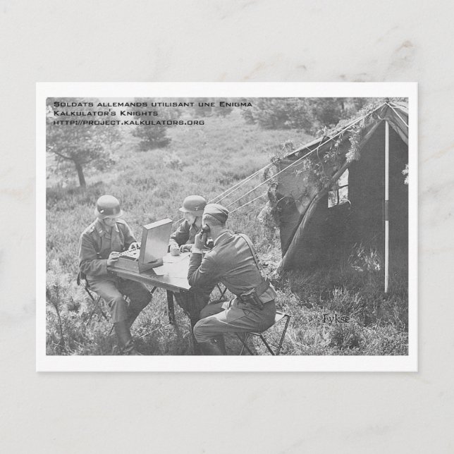 Carte postale Soldats Enigma Postkarte (Vorderseite)