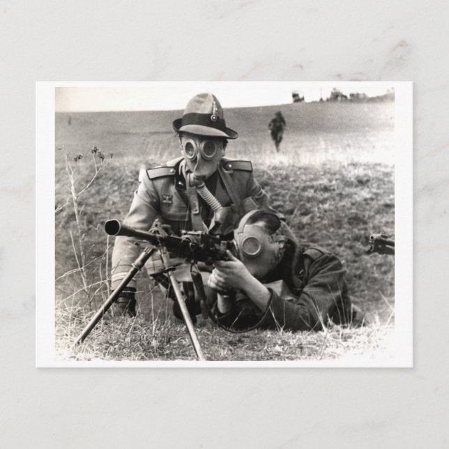 Carte Postale Soldats italiens 2ème guerre mondiale (Devant)