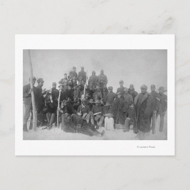 Carte Postale Soldats noirs de la 25e infanterie (Devant)