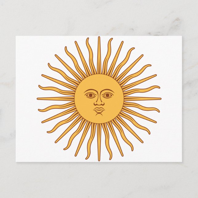 Carte Postale Soleil argentin (Devant)