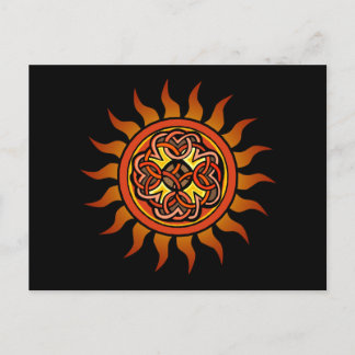 Carte Postale Soleil celtique 4