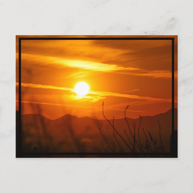 Carte Postale Soleil désert (Devant)