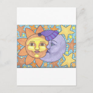Carte Postale Soleil et Lune 1