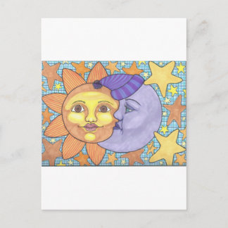 Carte Postale Soleil et Lune 1