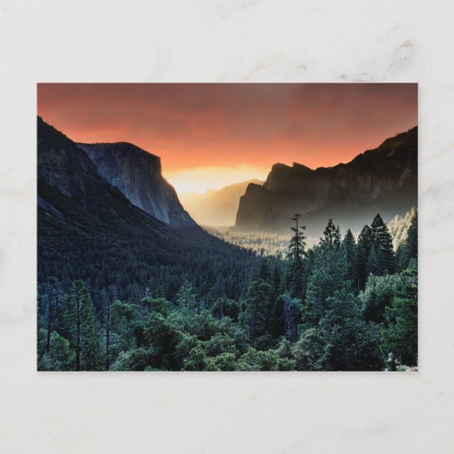 Carte Postale Soleil | Parc national de Yosemite (Devant)