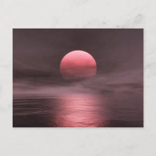 Carte Postale Soleil rouge