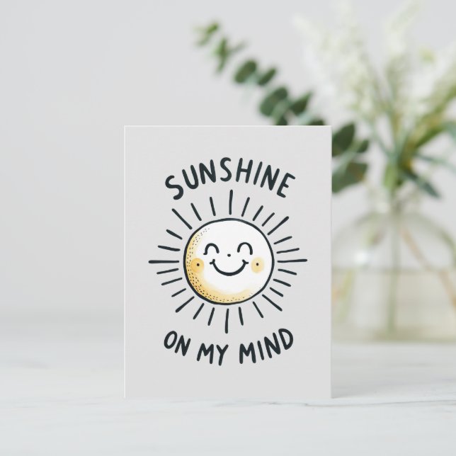 Carte Postale Soleil Sur Mon Esprit (Debout devant)