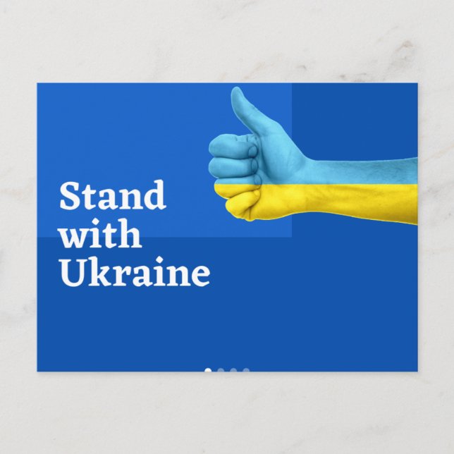 CARTE POSTALE SOLIDARITÉ AVEC L'UKRAINE (Devant)