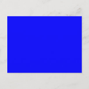 Carte Postale Solide 0000FF bleu