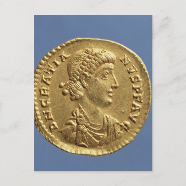 Carte Postale Solidus de Gratian drapé (Devant)