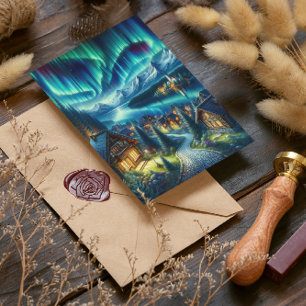 Carte Postale Solitude Sérénité : Cabine au milieu des bois ench