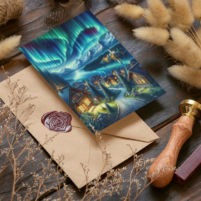 Carte Postale Solitude Sérénité : Cabine au milieu des bois ench (Créateur téléchargé)